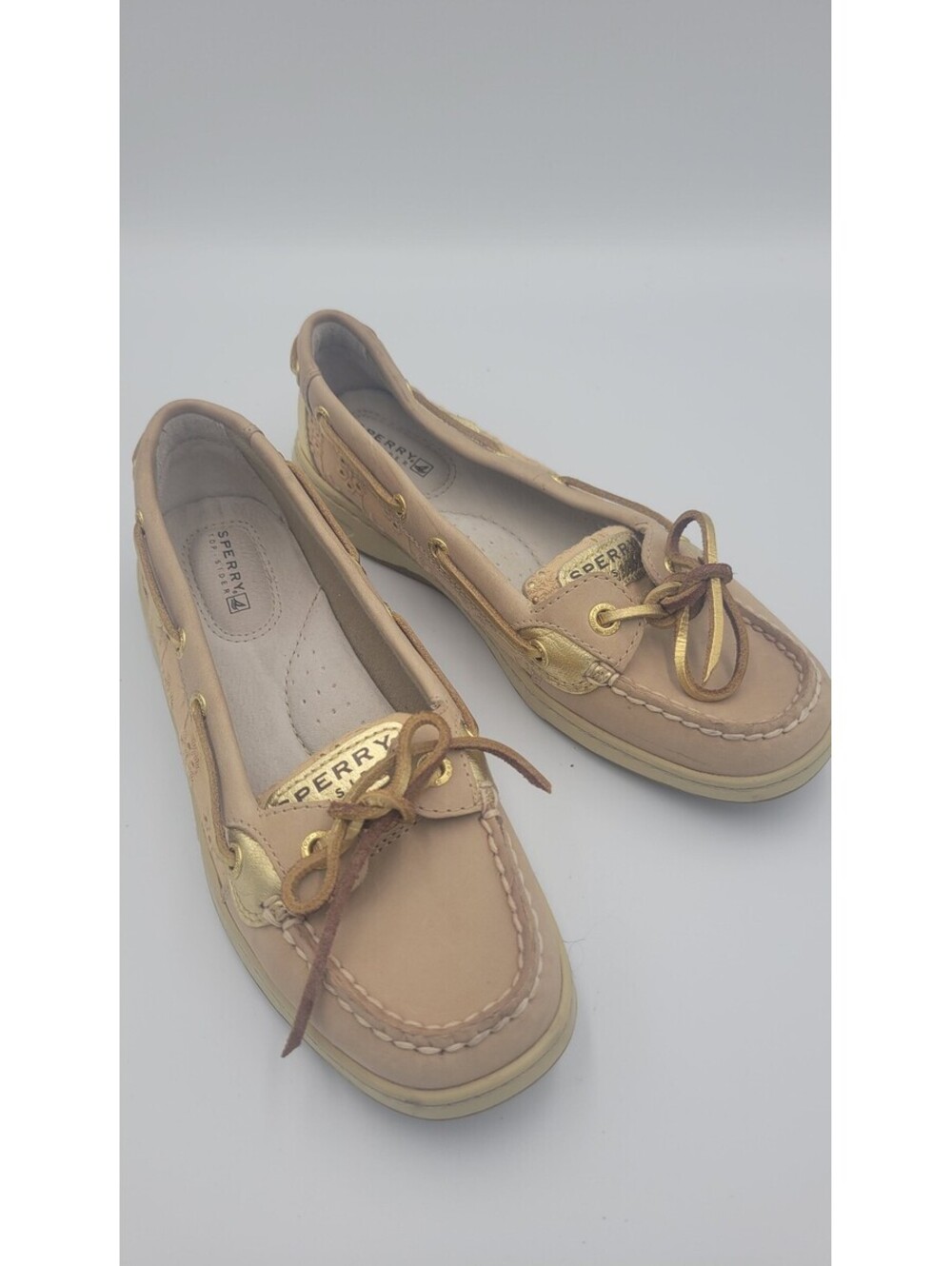 Sperry Top-Sider Women's Leather and Fabric Boat Shoes Size 6M